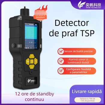 Detector portabil de praf pentru evacuare în atelier, detector TSP și alarmă VOC