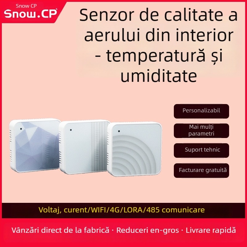 Monitor de calitate a aerului – Transmițător de temperatură și umiditate, Senzor de gaze multi-parametric pentru calitatea aerului din interior, Seria N