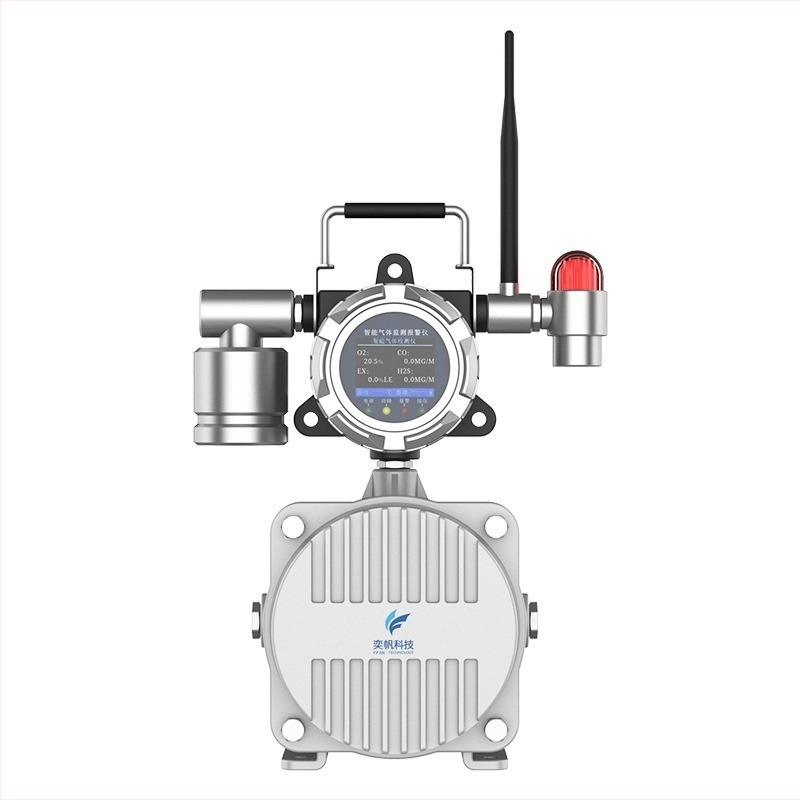Detector portabil industrial de gaze, protecție la explozie, alimentat cu baterii, model PLT-ST400, detectează O2, CO, H2S și gaze inflamabile, precizie 0.01