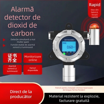 Detector fix de CO2 cu temperatură și umiditate ambientală
