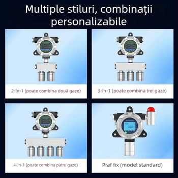 Detector fix de CO2 cu temperatură și umiditate ambientală