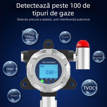 Detector fix de CO2 cu temperatură și umiditate ambientală