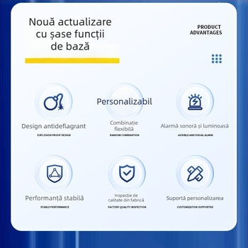 Detector fix de CO2 cu temperatură și umiditate ambientală