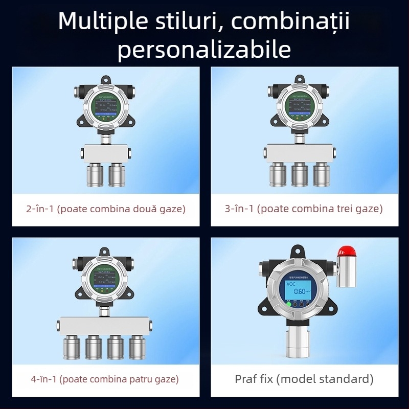 Detector fix de CO2 cu temperatură și umiditate ambientală