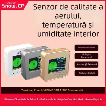 Transmiter detector de gaze cu afișaj LCD intern pentru calitatea aerului, temperatura și umiditatea