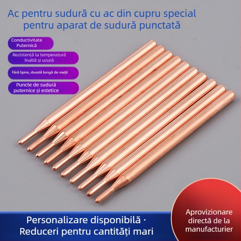 Dawn, vârf de sudură cu ac din cupru pentru baterii Li-ion 18650, portabil, set 10 bucăți