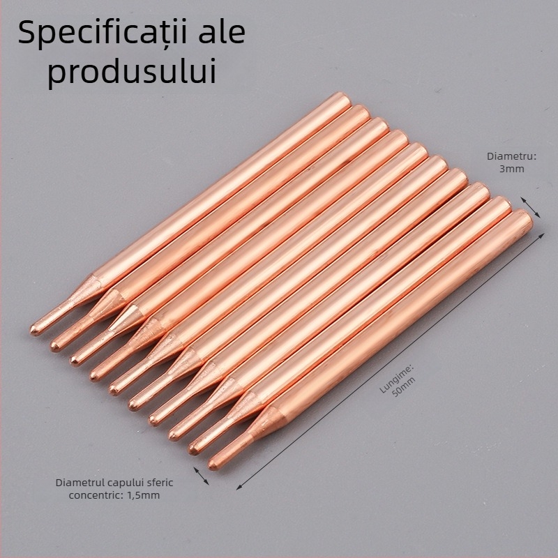 Dawn, vârf de sudură cu ac din cupru pentru baterii Li-ion 18650, portabil, set 10 bucăți