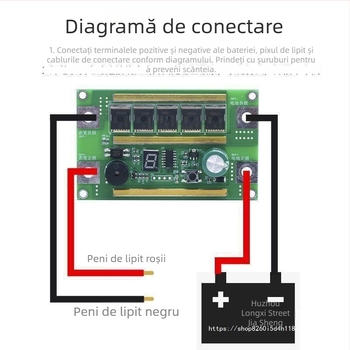Kit portabil pentru sudură spot cu placă de control și stilou integrat, pentru baterii Li-ion 18650, 12V
