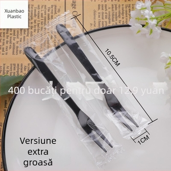 Furculițe de fructe din plastic, 200 buc./set, biodegradabile, nu sunt compatibile cu cuptorul cu microunde, produse de un producător independent