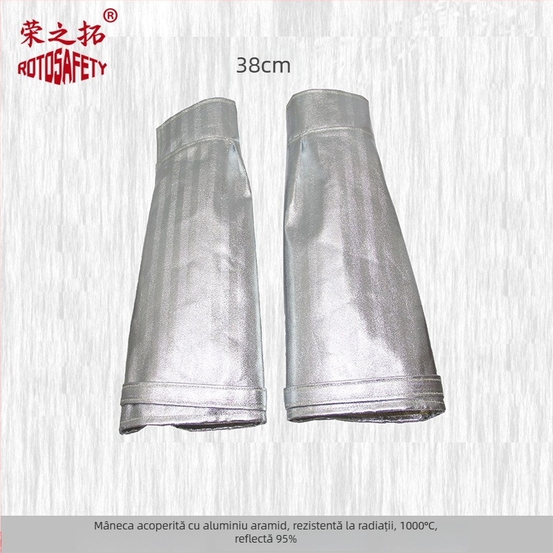 Protecție pentru picior din folie de aluminiu pentru temperaturi înalte, ignifugă, rezistentă la foc, protecție împotriva stropilor metalici în turnătorie, acoperire extinsă pentru picior