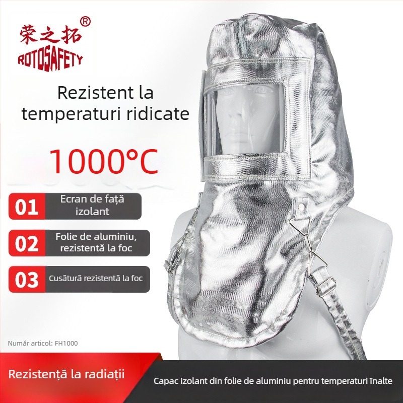 Protecție pentru picior din folie de aluminiu pentru temperaturi înalte, ignifugă, rezistentă la foc, protecție împotriva stropilor metalici în turnătorie, acoperire extinsă pentru picior