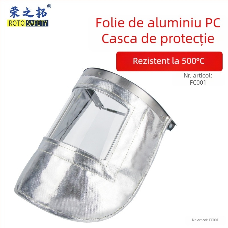 Protecție pentru picior din folie de aluminiu pentru temperaturi înalte, ignifugă, rezistentă la foc, protecție împotriva stropilor metalici în turnătorie, acoperire extinsă pentru picior