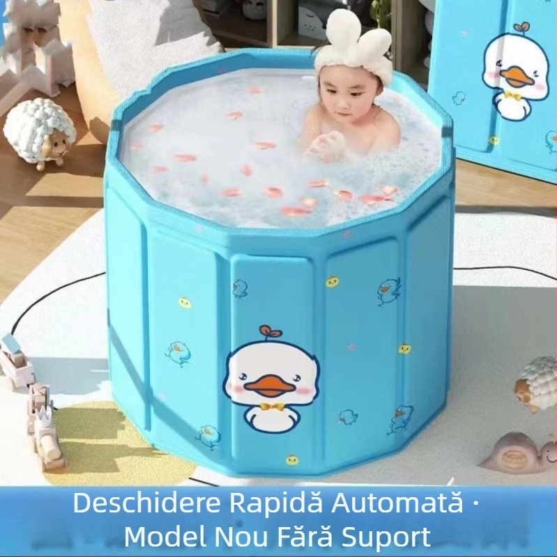 Vas de baie pliabil pentru adulți — PVC, temperatură constantă, pentru baie cu întregul corp