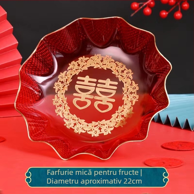 Tavă pentru fructe din plastic, Double Happiness — design modern minimalist, calitate de primă clasă, lansare vara 2021