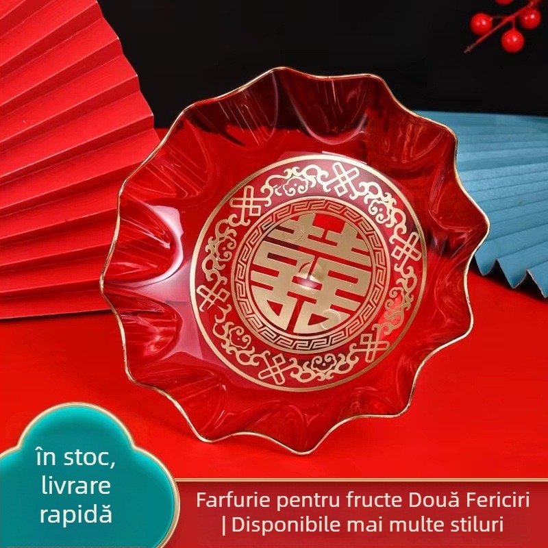 Tavă pentru fructe din plastic, Double Happiness — design modern minimalist, calitate de primă clasă, lansare vara 2021