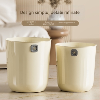 Coș de gunoi pentru casă – fără capac, PP material, capacitate peste 12 L, formă cilindrică