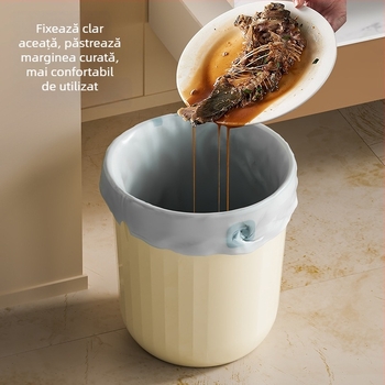 Coș de gunoi pentru casă – fără capac, PP material, capacitate peste 12 L, formă cilindrică