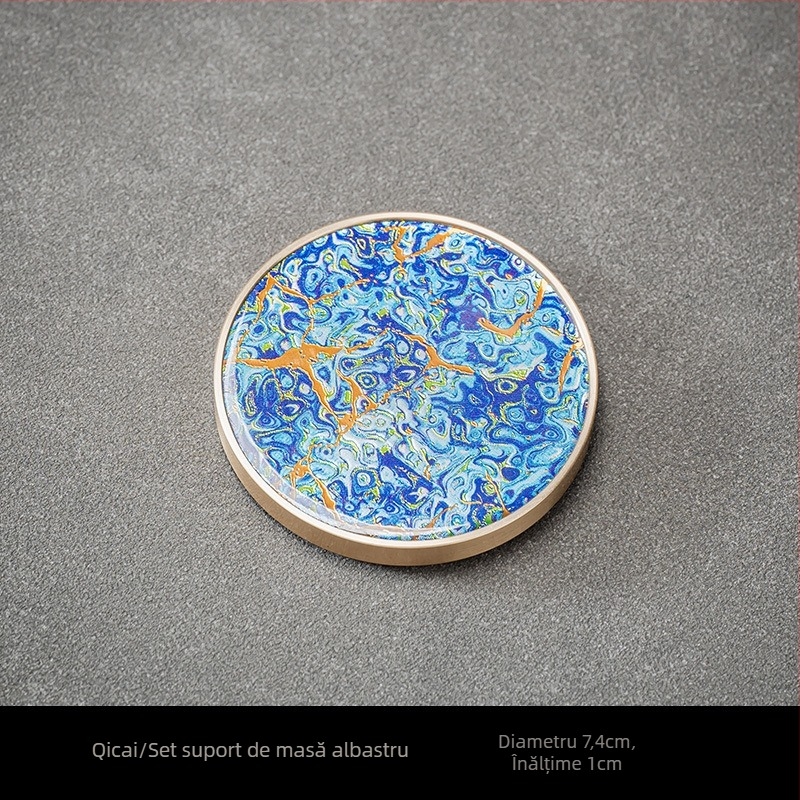 Suport pentru pahare, bakelit, origine Dehua, stil lux accesibil, lansare toamnă 2024, ambalaj cutie colorată