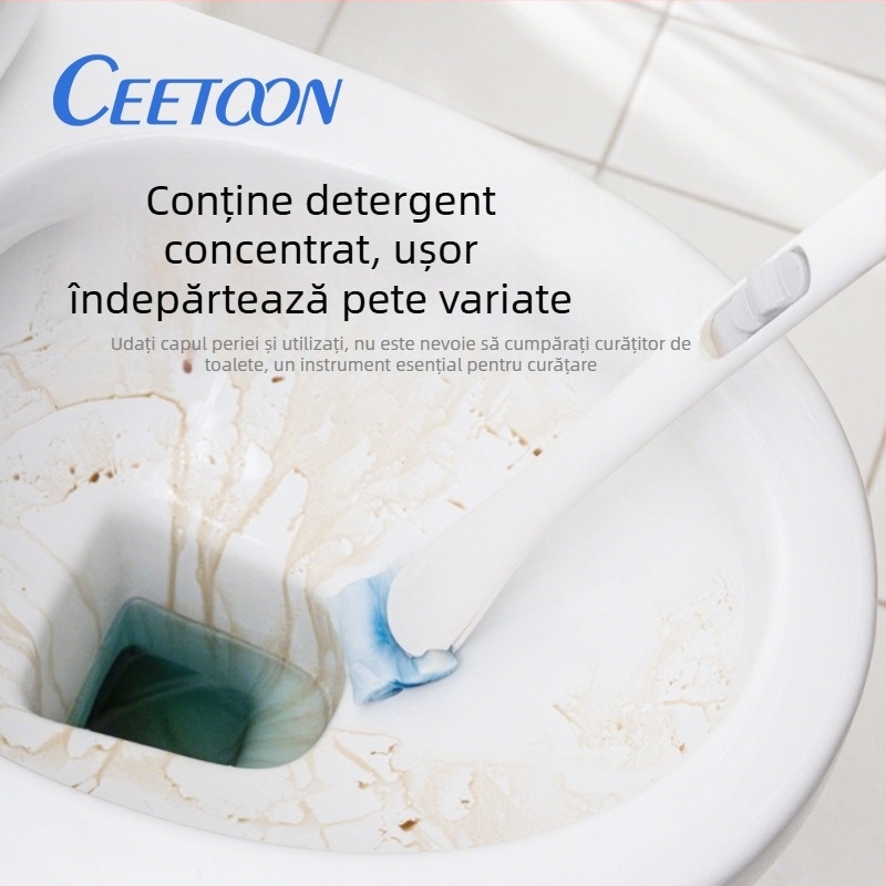 Ceetoon set perie de toaletă cu capete înlocuibile, din plastic, stil modern minimalist