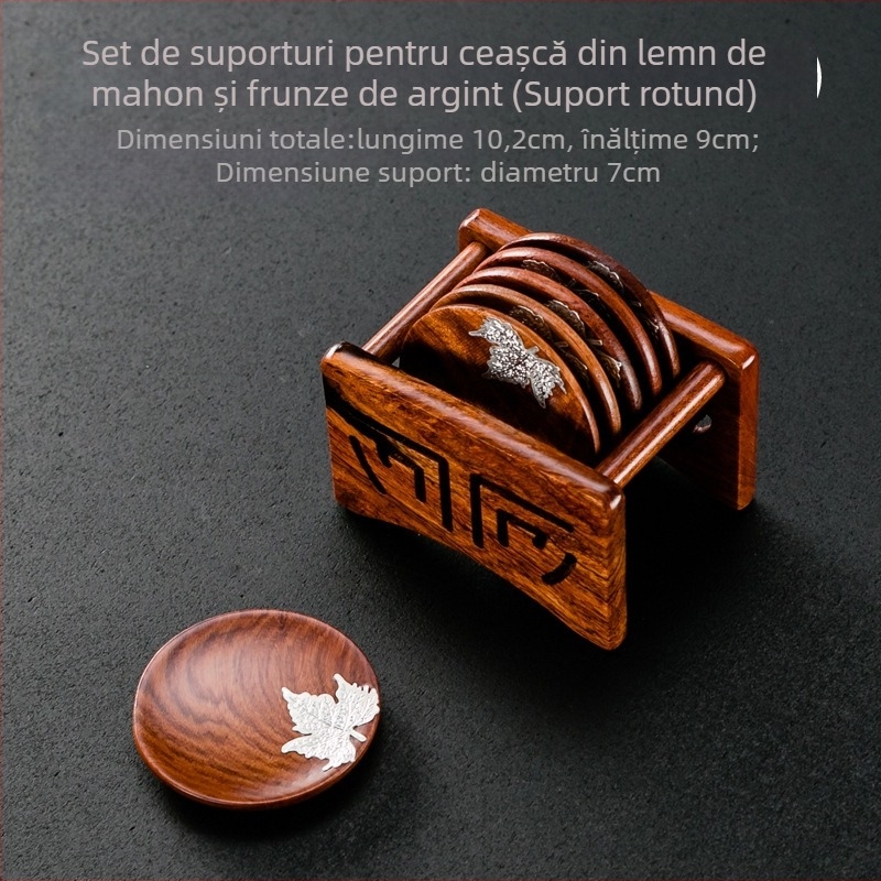 Tavă de ceai din lemn cu suport pentru cești — stil modern minimalist, originea Dehua, brand Grand Shantang