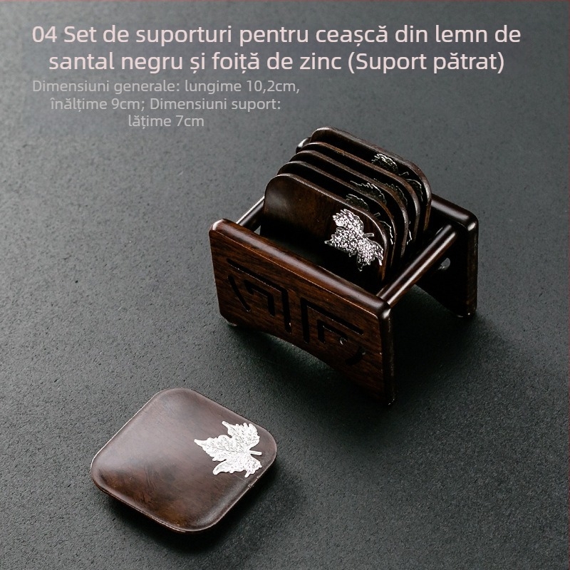 Tavă de ceai din lemn cu suport pentru cești — stil modern minimalist, originea Dehua, brand Grand Shantang