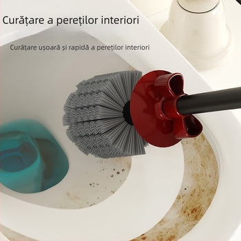 Perie de toaletă cu bază și mâner lung – Material plastic, 340 g, ambalaj individual