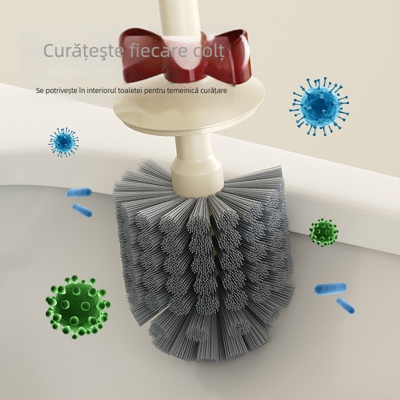Perie de toaletă cu bază și mâner lung – Material plastic, 340 g, ambalaj individual