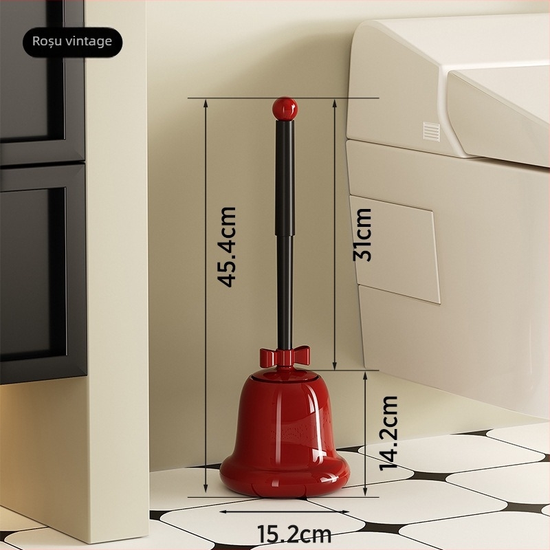 Perie de toaletă cu bază și mâner lung – Material plastic, 340 g, ambalaj individual