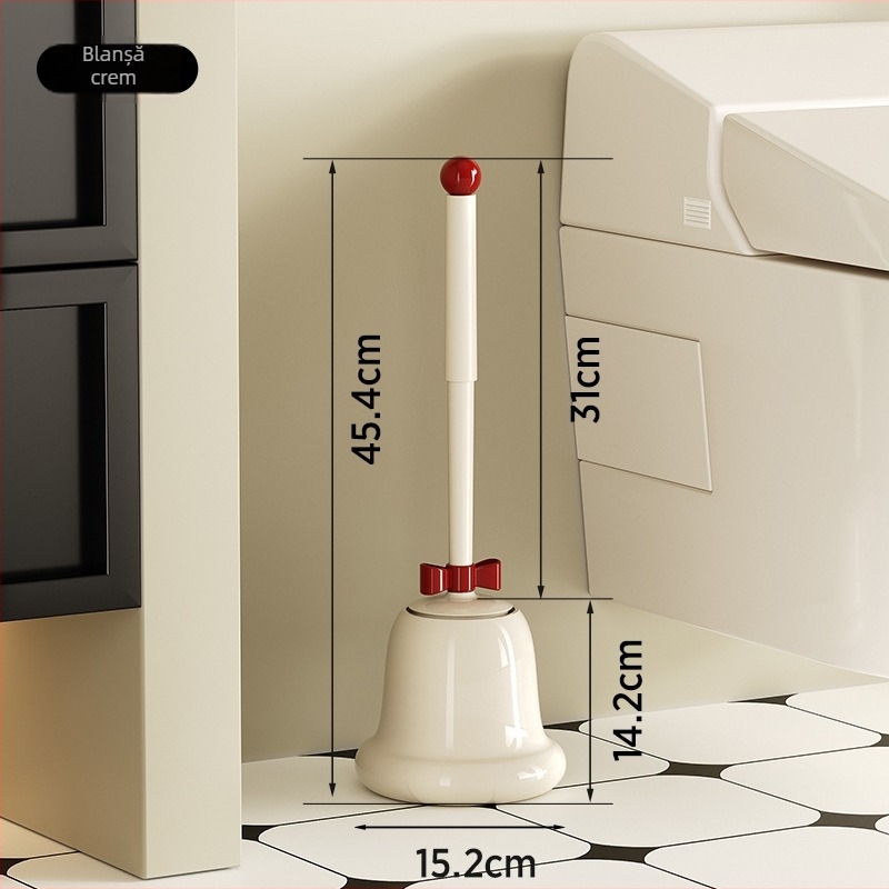 Perie de toaletă cu bază și mâner lung – Material plastic, 340 g, ambalaj individual