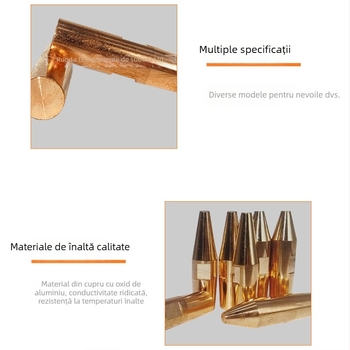 Cap de sudură prin puncte din crom-zirconiu cupru, cap pneumatic, rezistență mare la uzură, cap de electrozi