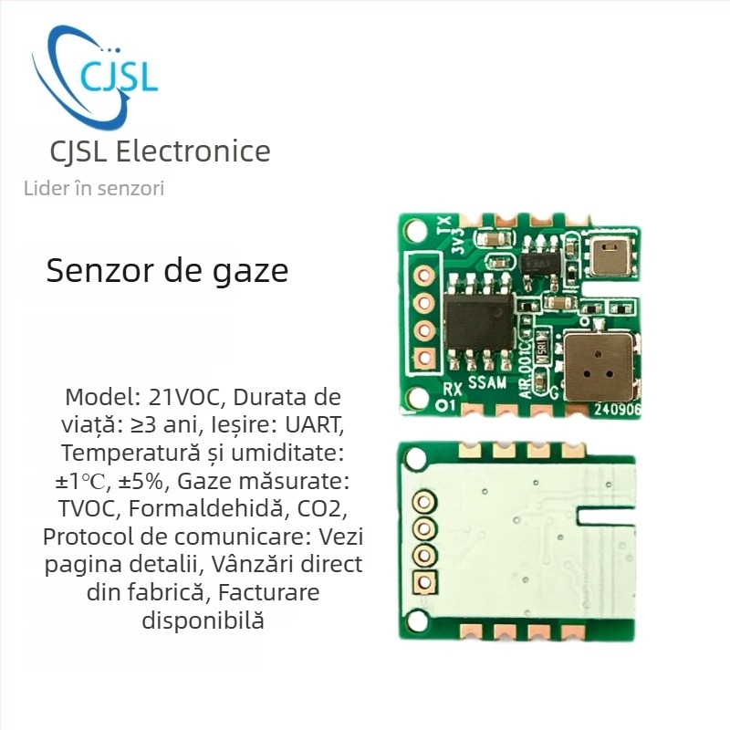 Modul de detecție a calității aerului 21VOC all-in-one cu TVOC, formaldehidă, CO2, temperatură și umiditate, ieșire UART