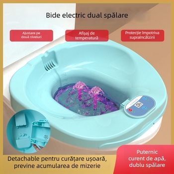 Baie de șezut electrică pentru hemoroizi – din plastic, compatibilă cu toaleta