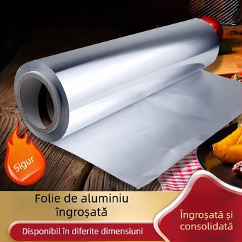 Hârtie de aluminiu pentru grătar - grosime 12µm, pentru grill pan, (Sigură pentru microunde: Da, Personalizabilă: Da)
