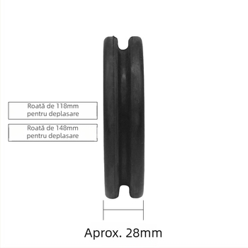 Otaire Roată de mers pentru sudură cu arc submers, cu cauciuc