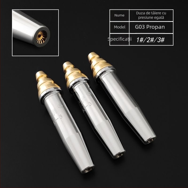 Star Lion Duză de tăiere izobarică pentru Propan/Gaz – Duză de tăiere cu flamă semi-automat (G03, 0#, 1#, 2#, 3#)