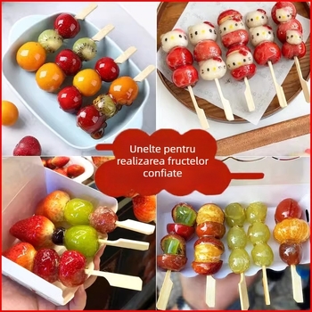 Frigărui din bambus pentru candied hawthorn și oden – stil modern simplu, model solid, finisaj cu cilindru de cânepă, calitate premium