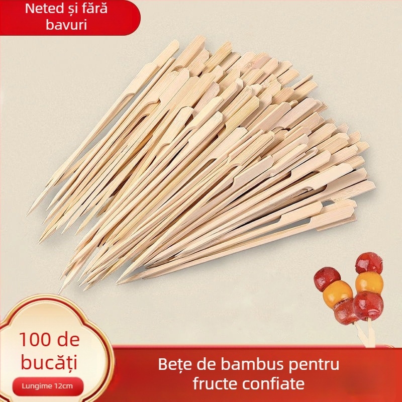 Frigărui din bambus pentru candied hawthorn și oden – stil modern simplu, model solid, finisaj cu cilindru de cânepă, calitate premium