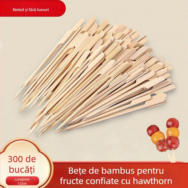 Frigărui din bambus pentru candied hawthorn și oden – stil modern simplu, model solid, finisaj cu cilindru de cânepă, calitate premium
