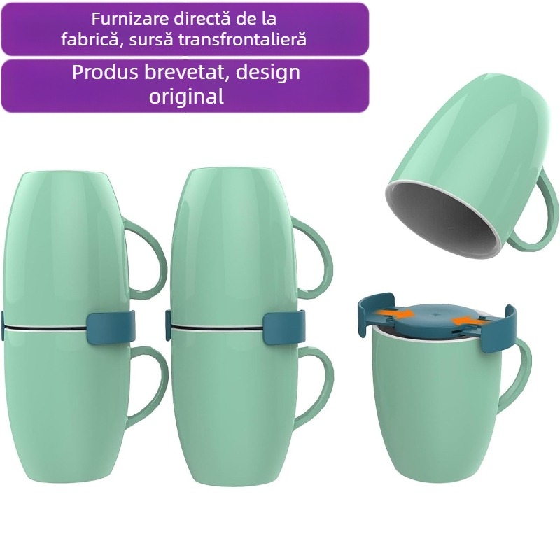 Cutie de depozitare pentru cești de cafea, set de 6, plastic, Pindar, stil modern simplu, personalizabil, lansare 2023