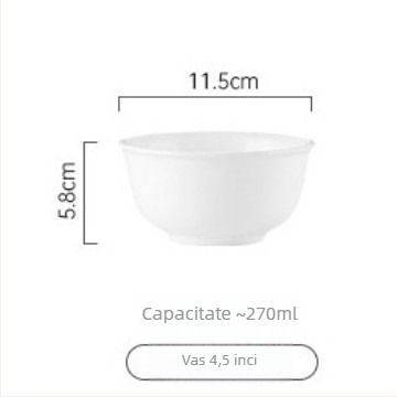 Set boluri și farfurii din sticlă-porcelan, stil Nordic, rotunde, compatibil cu microunde, rezistență la căldură