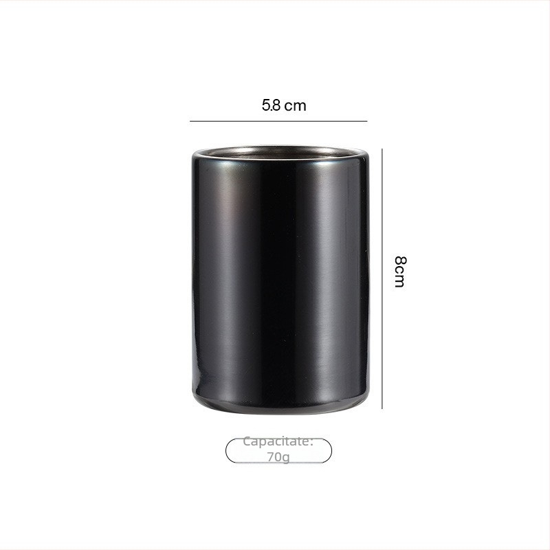 Canister din oțel inoxidabil pentru furculițe de fructe — stil european modern, placare cu titan, suport pentru scobitori, lustruire oglindă