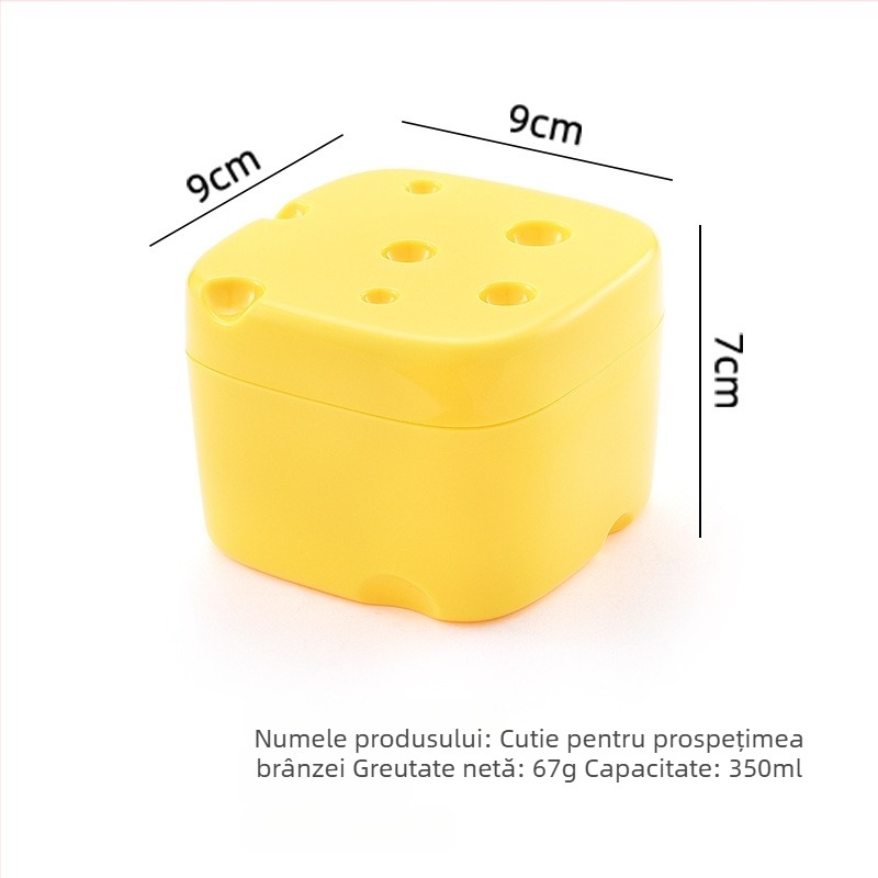 Cutie ABS pentru păstrarea alimentelor, formă pătrată, capacitate sub 300 ml, cu un singur nivel, fără izolație