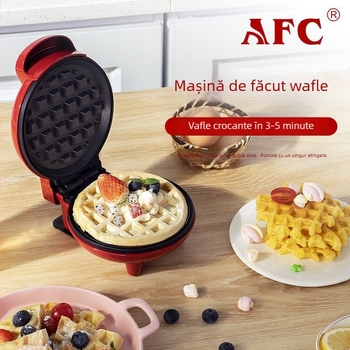 Mașină mică de gofre și crepe cu control automat al temperaturii, tigaie electrică pentru uz casnic, control prin buton, încălzire pe o parte, putere ≤1000W