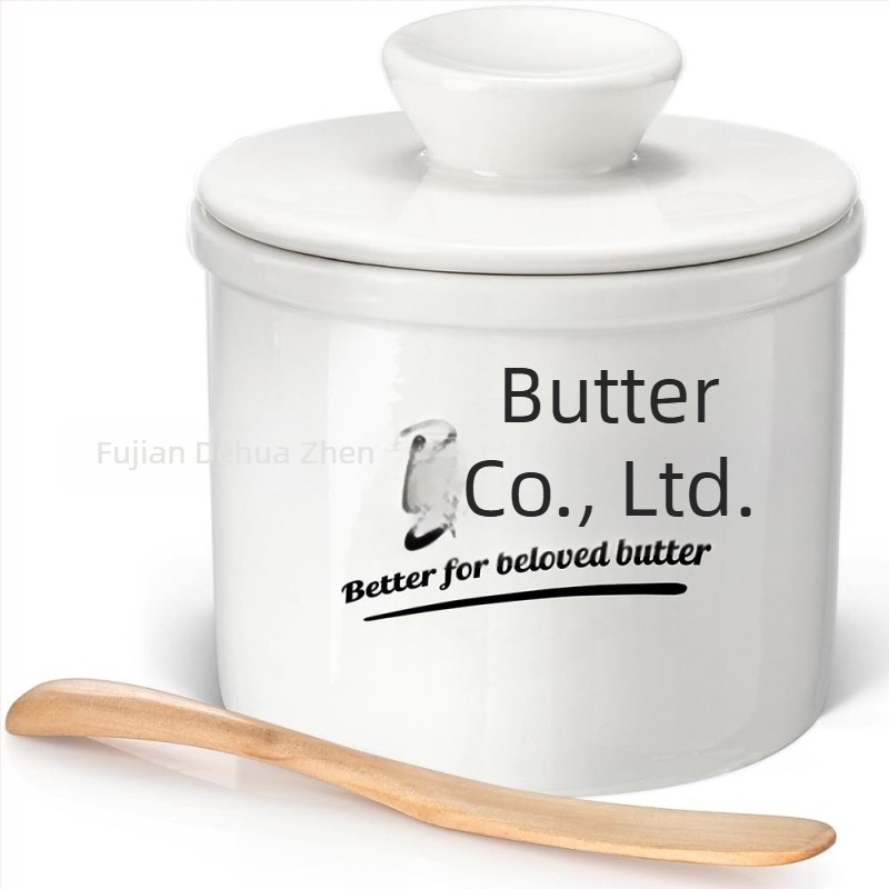 Cutie ceramică pentru unt cu design modern minimalist, stil occidental (Material: ceramică; Logo: imprimat; Mărci private autorizate: Da; Calitate: superioară)