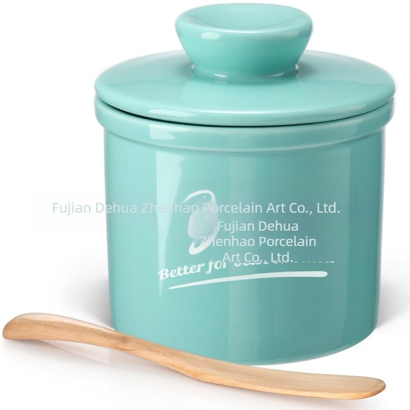 Cutie ceramică pentru unt cu design modern minimalist, stil occidental (Material: ceramică; Logo: imprimat; Mărci private autorizate: Da; Calitate: superioară)