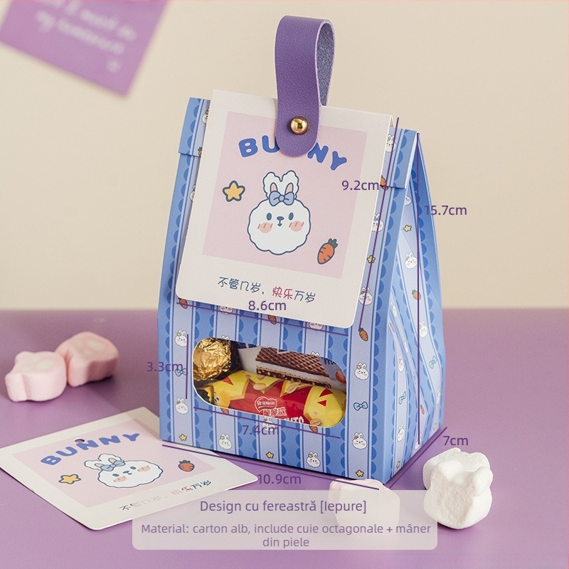 Ambalaj biscuiți cu geam și bază stand-up — turnare prin injecție pentru nugát și caramel; Brand: Meiti; Proces: injecție; Etichetă privată permisă; Toleranța greutății ±5%