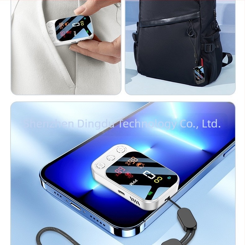 Detector portabil de monoxid de carbon, interval 0-999 ppm, precizie ±5 ppm, baterie litiu încorporată, model HD09.