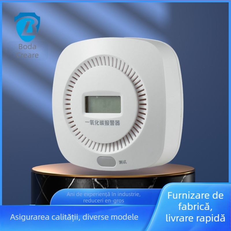 Detector CO, Model BDC-CO-808; Wireless; detecție 360°; rază 20–30 m; alarmă ≥85 dB