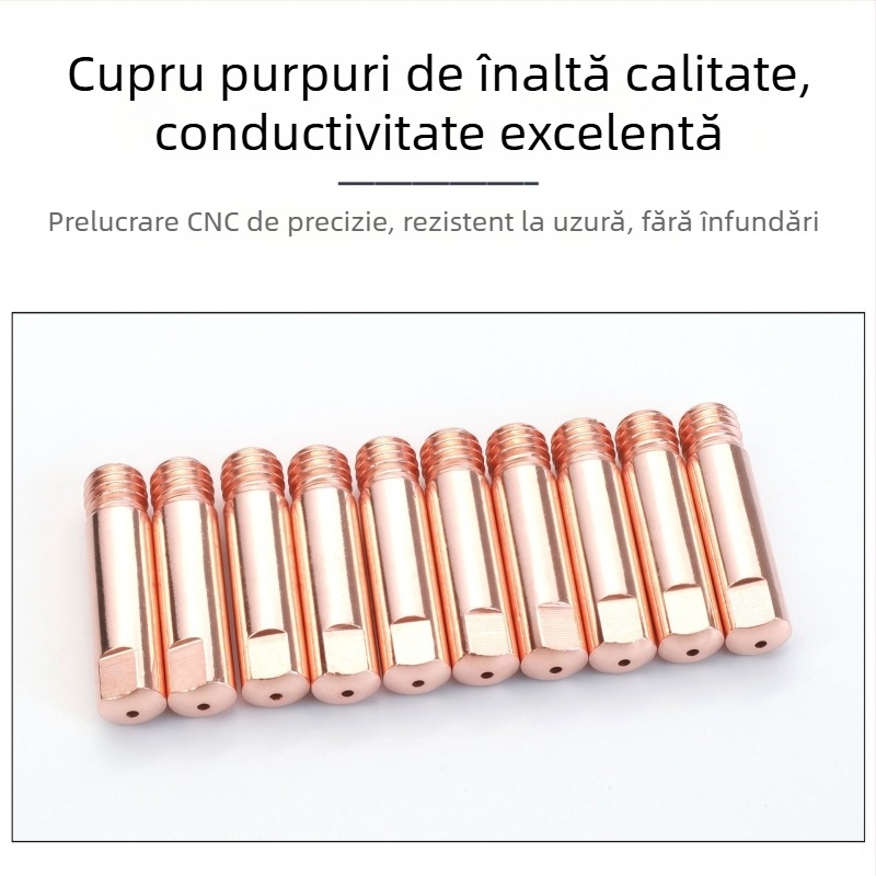 Consumabile pentru sudură: MIG sudare cu protecție gaz, vârf de contact și duză pentru pistol de sudură în stil european