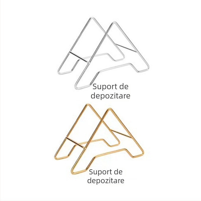 Set de farfurii din oțel inoxidabil – farfurii rotunde pentru oase, 18 cm, finisaj luxos, logo personalizabil